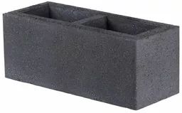 Czarny bloczek ogrodzeniowy Czarny bloczek ogrodzeniowy