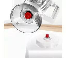 Robot kuchenny Bosch MultiTalent 8 MC812M844 biały zbliżenie na oddzielenie dzbanka od podstawy