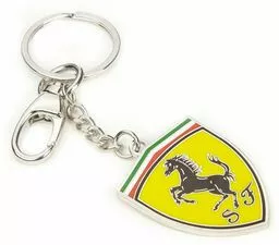 Breloczek do kluczy samochodowych z logo Ferrari