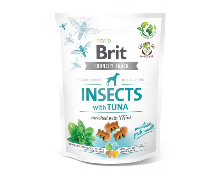 Przysmak Brit Care Crunchy Snack z insektami i łososiem