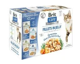 Filety w galaretce Brit Care dla kotów w opakowaniu 12 sztuk