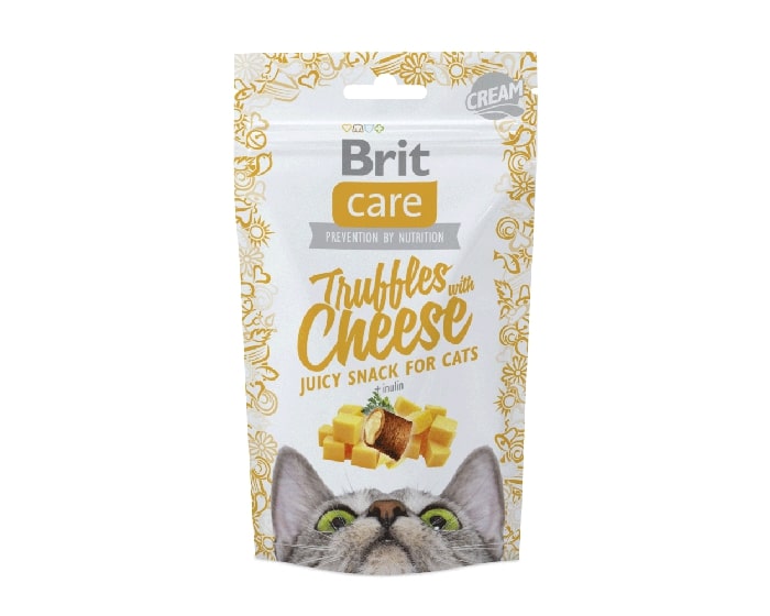 Przysmaki Brit Care w postaci poduszeczek z serem dla kotów