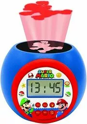 budzik z projektorem Nintendo Mario Bross Luigi z funkcją drzemki i budzikiem lampka nocna z timerem budzik z projektorem Nintendo Mario Bross Luigi z funkcją drzemki i budzikiem lampka nocna z timerem