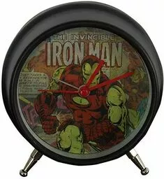 Marvel Comics soczewkowy klasyczny metalowy budzik nocny Marvel Comics soczewkowy klasyczny metalowy budzik nocny