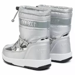 Srebrne śniegowce Moon Boot dla dzieci Srebrne śniegowce Moon Boot dla dzieci