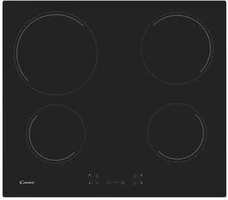 Płyta ceramiczna CANDY CH64CCB w czarnym kolorze do kuchni widok z góry