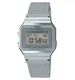Casio A700WEM 7AEF zegarek srebrna koperta