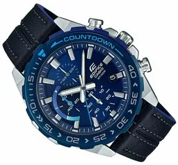 Casio EFR 566BL 2AVUEF Edifice Momentum zegarek niebieska tarcza Casio EFR 566BL 2AVUEF Edifice Momentum zegarek niebieska tarcza