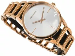 Calvin Klein STATELY K3G23626 zegarek koperta w kolorze różowego złota