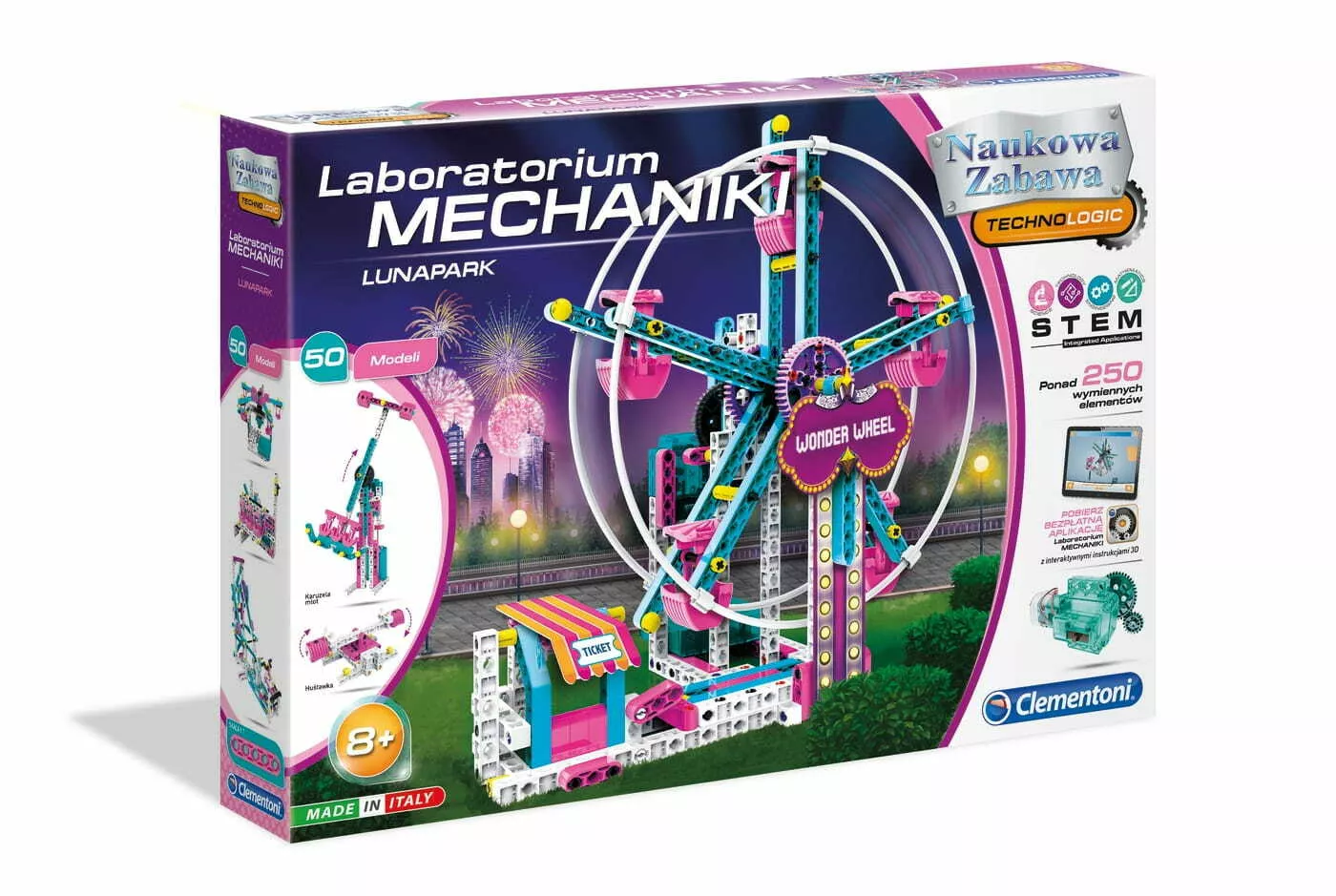 laboratorium mechaniki lunapark w pudelku