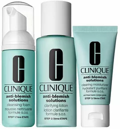 Clinique Anti Blemish Solutions Clear Skin System Starter Kit opakowanie podróżne do doskonałego oczyszczania skóry