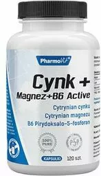 Cynk, magnez i witamina B6 (120 kapsułek) Cynk, magnez i witamina B6 (120 kapsułek)