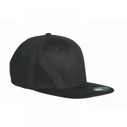 Czapka fullcap w kolorze czarnym lewy bok Czapka fullcap w kolorze czarnym lewy bok