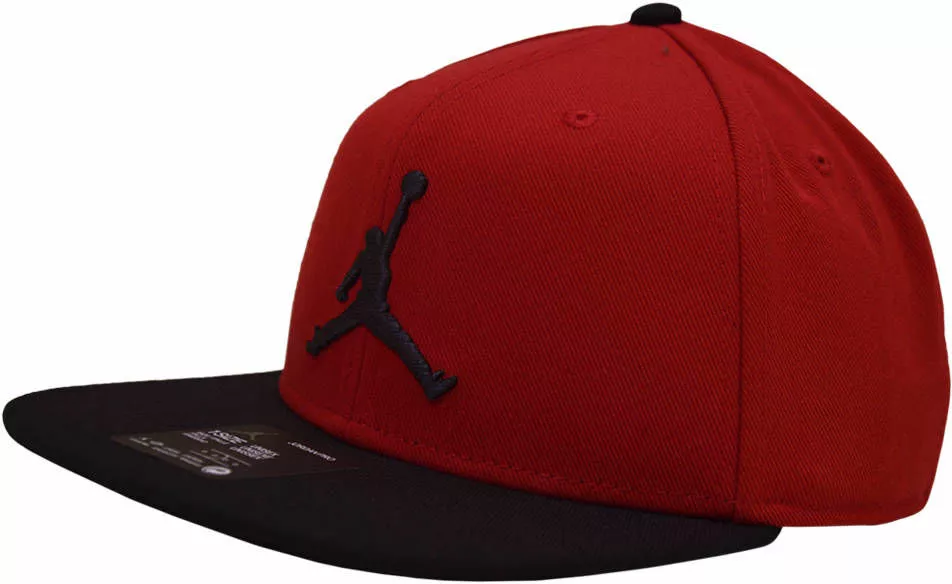 czapka z daszkiem jordan czerwono czarna