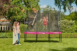Trampolina ogrodowa prostokątna z siatką Trampolina ogrodowa prostokątna z siatką