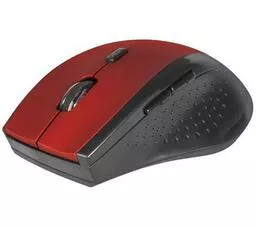 Myszka komputerowa Defender Accura MM 365 czarno czerwony lewy bok