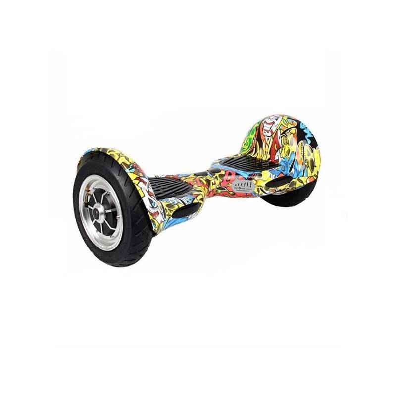Hoverboard z kolorową grafiką i ciekawymi felgami Hoverboard z kolorową grafiką i ciekawymi felgami