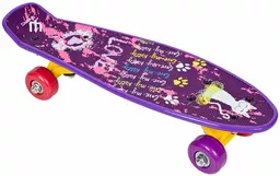 Pennyboard z kolorową grafiką i kotem Pennyboard z kolorową grafiką i kotem