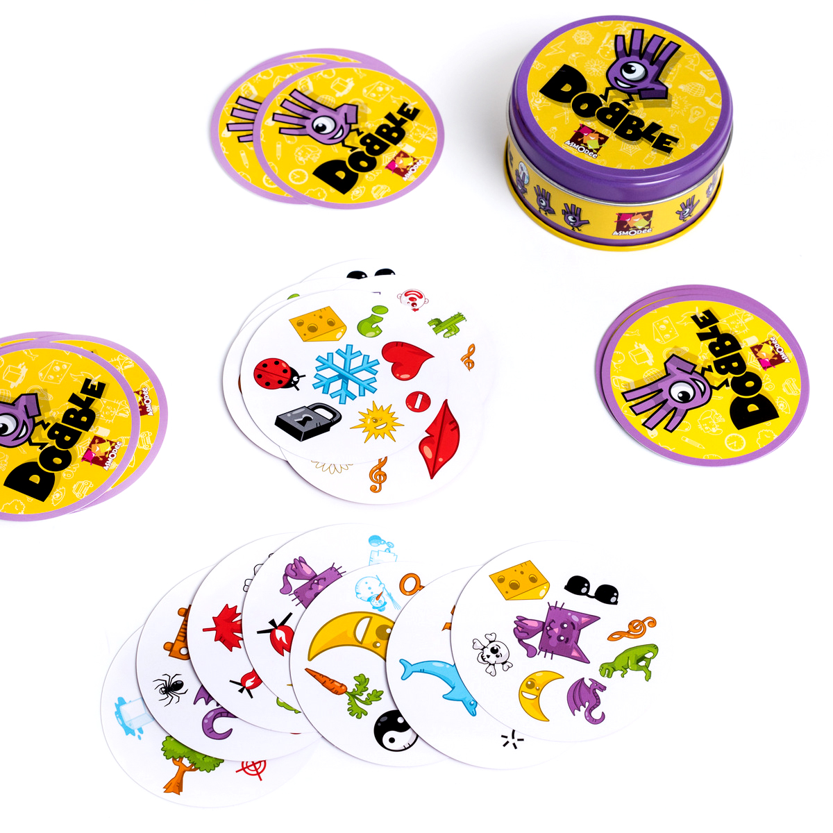 Dobble karty i puszka Dobble karty i puszka