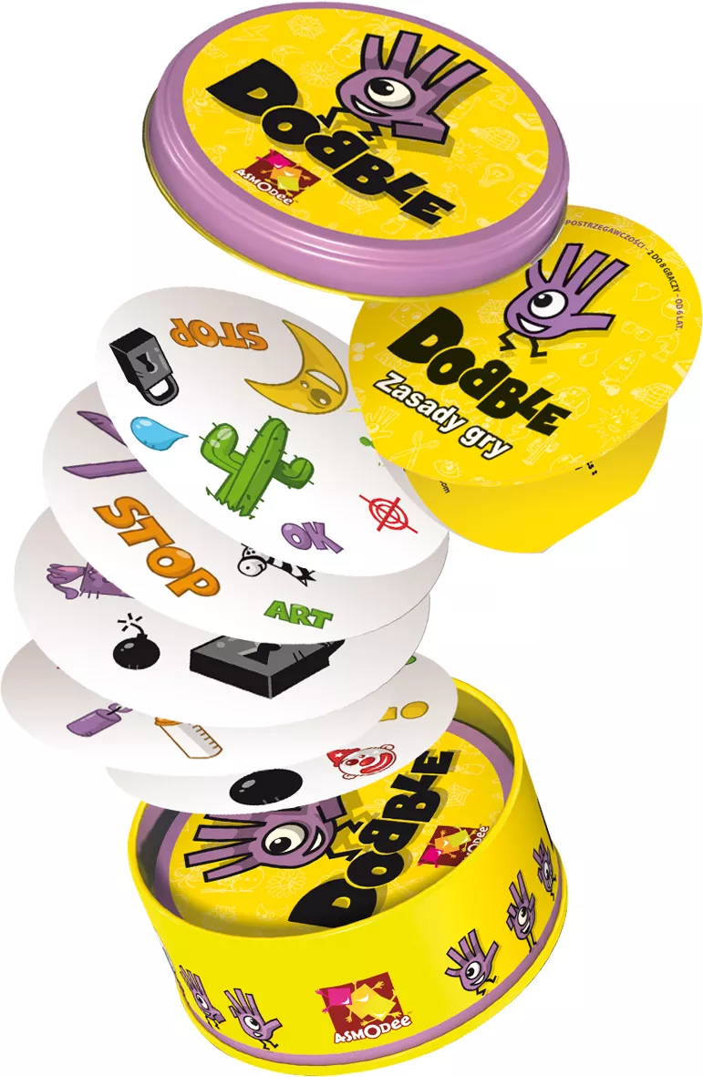 dobble zawartosc pudelka