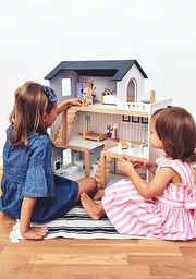 Duży drewniany domek dla lalek Duży drewniany domek dla lalek