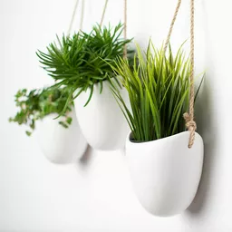 Doniczki ceramiczne wiszące Kazai białe Doniczki ceramiczne wiszące Kazai białe