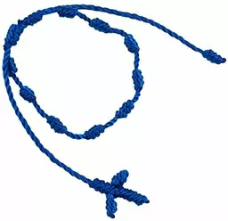 mopec bransoletka różaniec z krzyżem makrama tekstylna niebieska 3 x 17 5 x 8 cm 10 sztuk mopec bransoletka różaniec z krzyżem makrama tekstylna niebieska 3 x 17 5 x 8 cm 10 sztuk