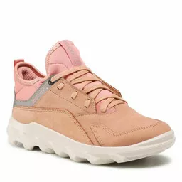 Buty trekkingowe Ecco różowo pomarańczowe lewy bok Buty trekkingowe Ecco różowo pomarańczowe lewy bok
