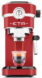 Ekspres do kawy ETA Storio 6181 90030 czerwony prezentacja zaparzania małej kawy