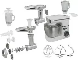 Robot kuchenny Esperanza EKM025 srebrna prezentacja wszystkich elementów