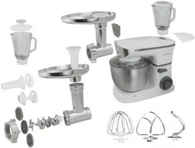 robot kuchenny esperanza ekm025 srebrna prezentacja wszystkich elementow