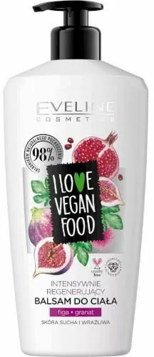 eveline i love vegan food intensywnie regenerujacy balsam do ciala figa i granat