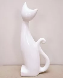 Figurka kota ceramiczna
