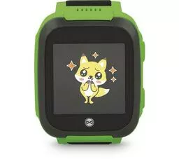Smartwatch Forever Kids Watch FIND ME KW 200 z zielonym paskiem wyświetlacz