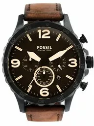 Fossil Nate JR1487 zegarek czarna koperta