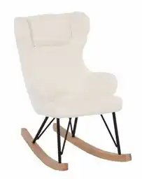 Fotel bujany Cuddly beżowy na biegunach Fotel bujany Cuddly beżowy na biegunach