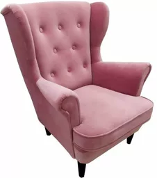Fotel dla dziecka Uszak Mini pikowany różowy