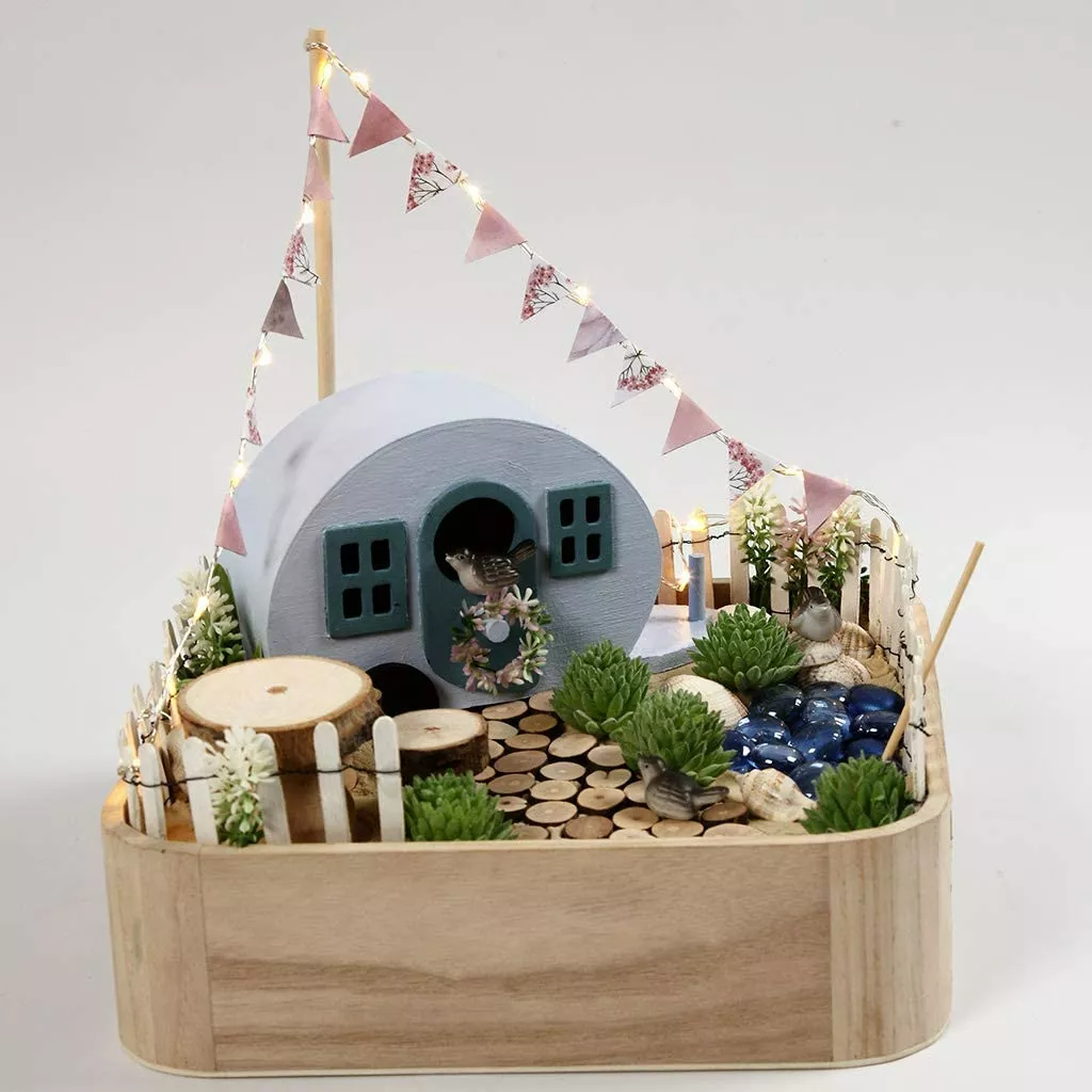 diorama na gabce florystycznej