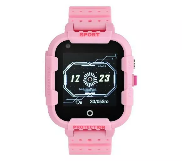 smartwatch garett kids time 4g plus rozowy ekran