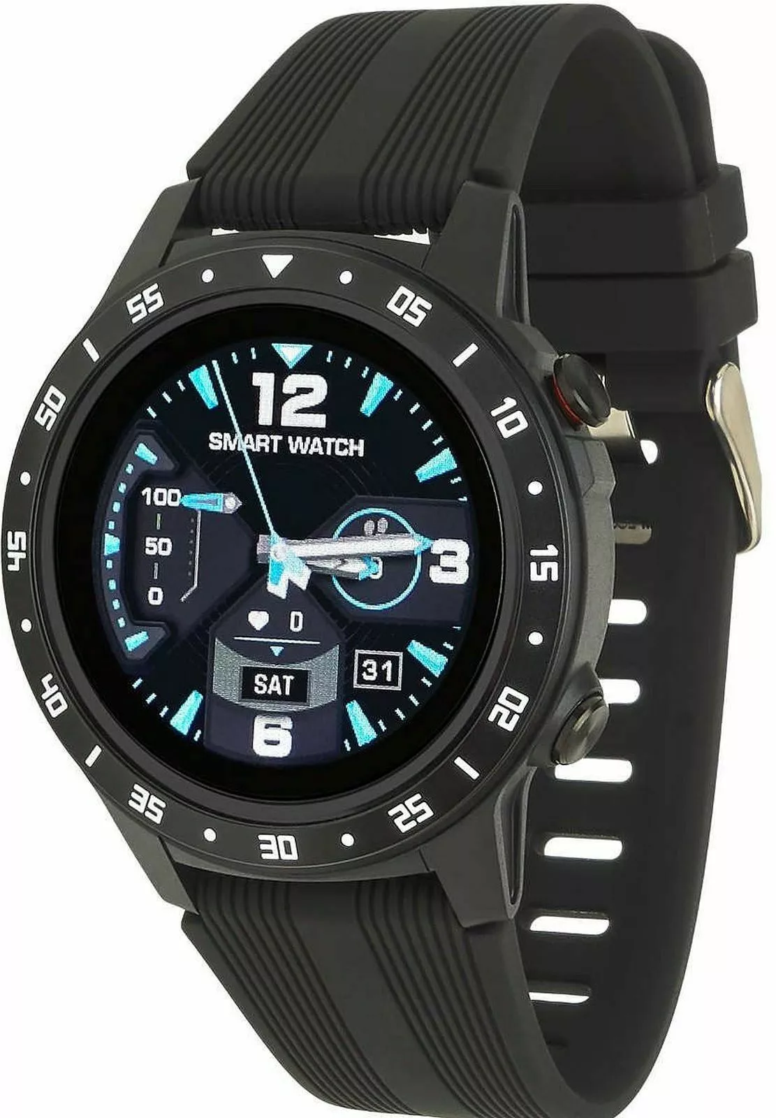 smartwatch garett multi 4 czarny skos