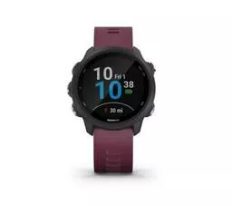 Smartwatch Garmin Forerunner 245 z bordowym paskiem ekran