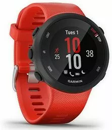 Smartwatch Garmin Forerunner 45 L zegarek biegowy GPS czerwony skos