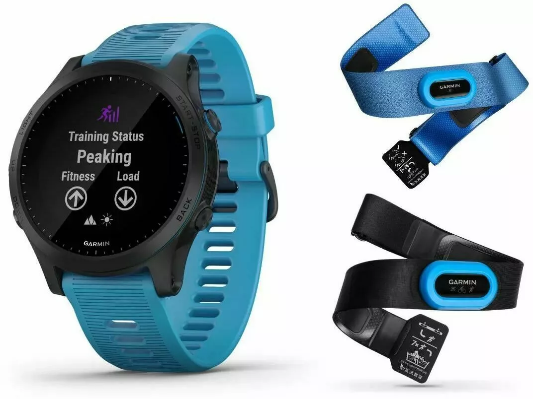 smartwatch garmin forerunner 945 niebieski zestaw