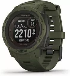 Smartwatch GARMIN Instinct Solar Tactical Edition ciemno zielony pasek ekran