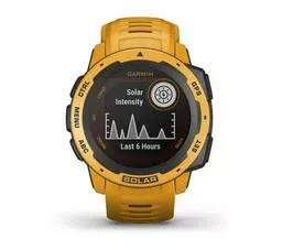 Smartwatch Garmin Instinct Solar żółty pasek wyświetlacz
