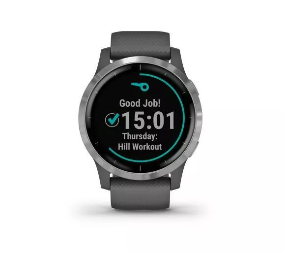 smartwatch garmin vivoactive 4 szary pasek wyswietlacz