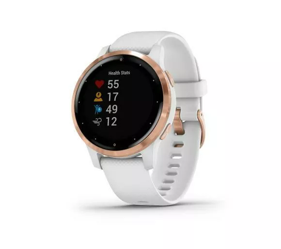 smartwatch garmin vivoactive 4s bialo rozowy w skos