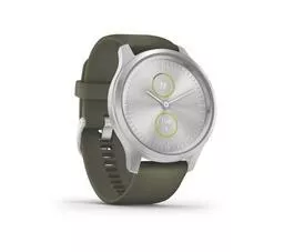 Smartwatch Garmin Vivomove Style zielono srebrny skos