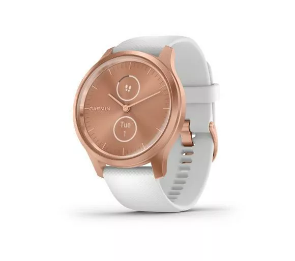 smartwatch garmin vivomove style bialo rozowy w skos