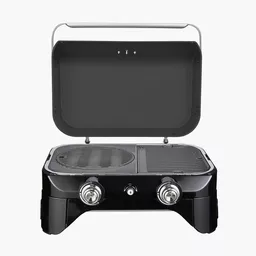 Grill gazowy przenośny Campingaz czarny przód Grill gazowy przenośny Campingaz czarny przód
